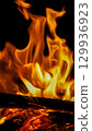 Flames of burning 129936923