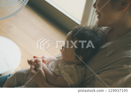 baby, infant, mother 129937195