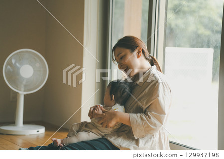 baby, infant, mother 129937198