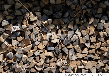 pile of firewood pile of firewood 129937296