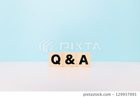 Q&A Block Letters Q&A Block Letters 129937891