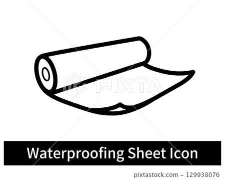 板材防水向量圖標 板材防水向量圖標 129938076