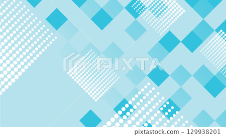 Simple background material combining squares and dots 129938201