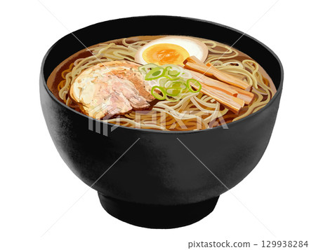 拉麵（黑碗） 129938284