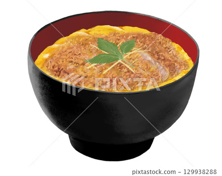 炸豬排蓋飯（黑紅蓋飯） 129938288