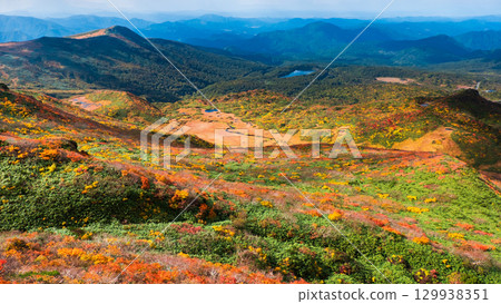 秋季攀登栗駒山（栗駒山～前岳：龍泉原） 129938351