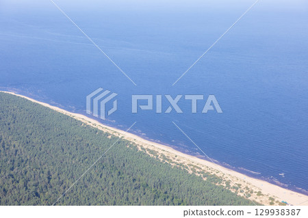 View of the Gulf of Riga in the Republic of Latvia, Europe 129938387