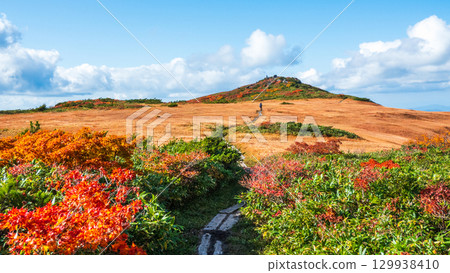 秋季攀登栗駒山（栗駒山～益嶽山：白金濕原） 129938410