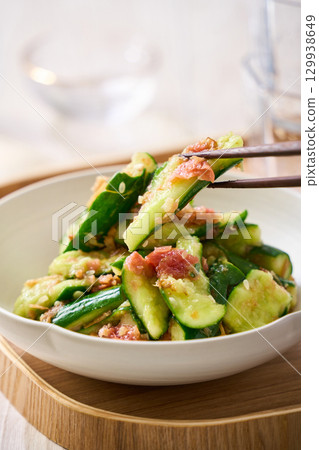 Plum Cucumber | Seared cucumber with plum paste Plum Cucumber | Seared cucumber with plum paste 129938649