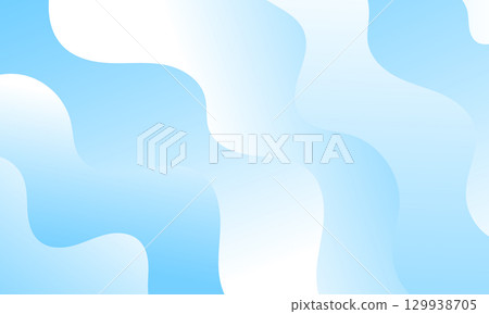 abstract blue light stripes lines sea wave curves shapes on smooth gradient color textured pattern background 129938705