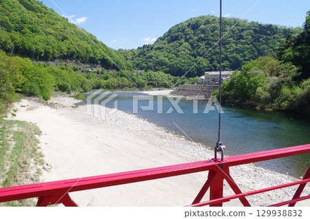 太田川沿岸的清新綠色風景 129938832