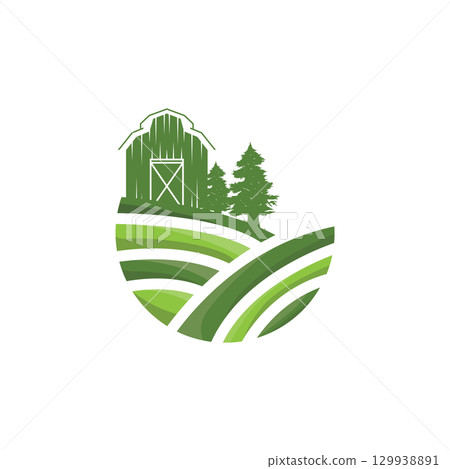 modern farm logo design with simple concept of farmer in agriculture illustration symbol livestock for product illustration template modern farm logo design with simple concept of farmer in agriculture illustration symbol livestock for product illustration template 129938891