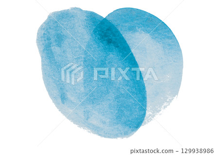 Light blue circle pattern watercolor, isolated on transparent background. Light blue circle pattern watercolor, isolated on transparent background. 129938986