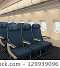 Airplane seats 129939096