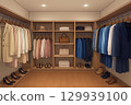 Deep walk-in closet 129939100