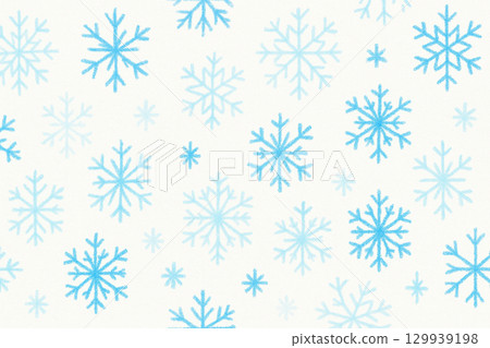 Crayon hand drawn snowflake seamless pattern background Crayon hand drawn snowflake seamless pattern background 129939198