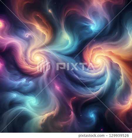 Vibrant cosmic nebula swirls with luminous energy and deep space wonder, perfect for science and fantasy projects Vibrant cosmic nebula swirls with luminous energy and deep space wonder, perfect for science and fantasy projects 129939526