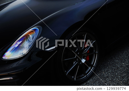 Black sports car Black sports car 129939774