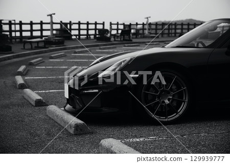 Black sports car 129939777