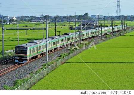 東北本線、東鷲宮-栗橋、JR東日本、E231系列1000系列、K-30列車(神津) 東北本線、東鷲宮-栗橋、JR東日本、E231系列1000系列、K-30列車(神津) 129941088