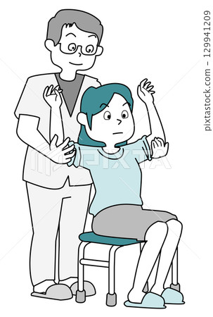 復健－矯正姿勢 129941209