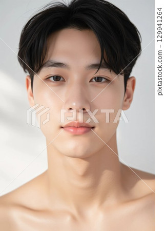 年輕男性的美麗形象 129941264