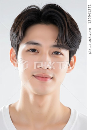 年輕男性的美麗形象 129941271