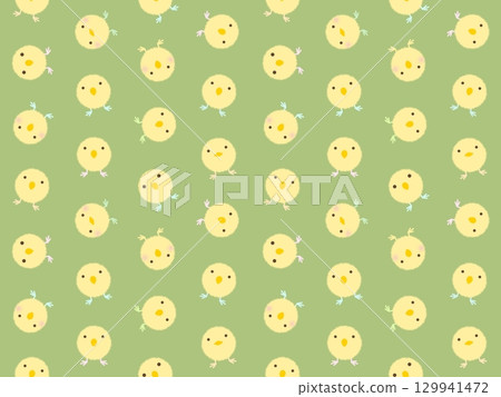 黃色小雞無縫圖案 H-4' 黃色小雞無縫圖案 H-4' 129941472