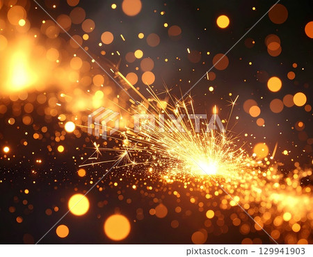 Fire particles glowing in the dark 3 129941903