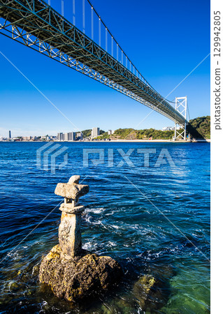 布刈神社與關門橋[福岡縣北九州市] 129942805