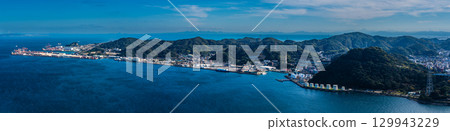 從火之山公園瞭望台眺望的全景[山口縣下關市] 129943229
