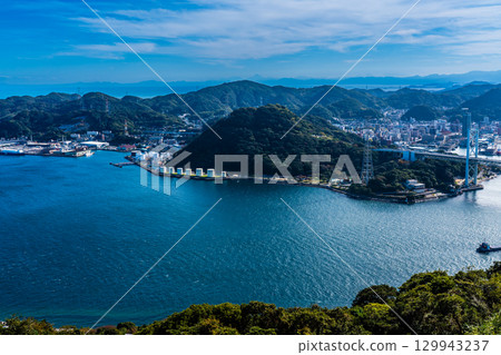 從火之山公園瞭望台眺望的景色[山口縣下關市] 129943237