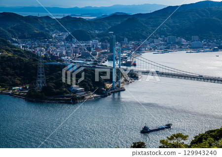 從火之山公園瞭望台眺望的景色[山口縣下關市] 129943240