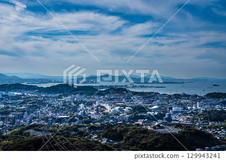 從火之山公園瞭望台眺望的景色[山口縣下關市] 129943241