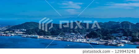 從火之山公園瞭望台眺望的全景[山口縣下關市] 129943248