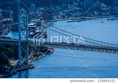 View from Hinoyama Park Observatory [Shimonoseki City, Yamaguchi Prefecture] 129943251