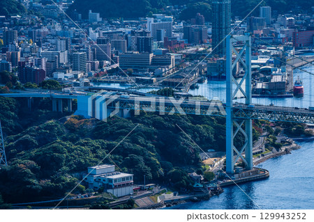 View from Hinoyama Park Observatory [Shimonoseki City, Yamaguchi Prefecture] 129943252