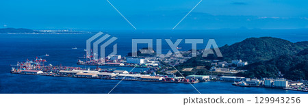 從火之山公園瞭望台眺望的全景[山口縣下關市] 129943256