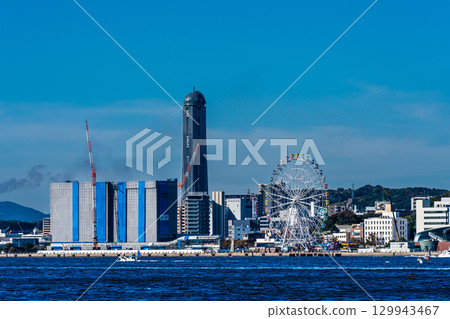 從諾福克廣場眺望下關 [福岡縣北九州市] 129943467