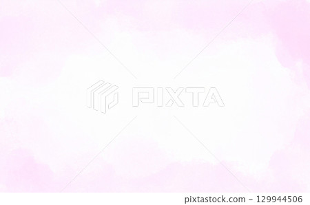 簡單的粉紅色水彩背景紋理 129944506