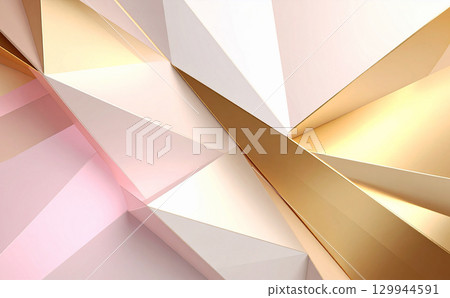 金色和粉紅色的奢華背景紋理 129944591