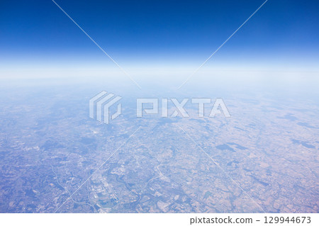 Aerial view of Europe 129944673