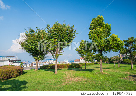 滋賀縣大津市大津湖濱渚公園琵琶湖 滋賀縣大津市大津湖濱渚公園琵琶湖 129944755