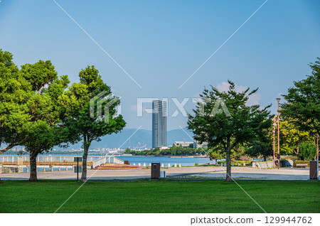 滋賀縣大津市大津湖濱渚公園琵琶湖 129944762