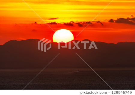 伊勢灣落日 129946749