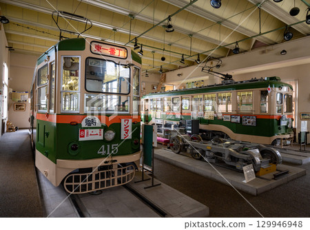 Photos of the interior of the Sendai Tram Museum 129946948
