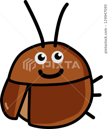 Cartoon Illustration of a Happy cockroach Character Cartoon Illustration of a Happy cockroach Character 129947095
