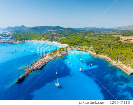 Summer vacation in the Mediterranean. Mallorca, Balearic Islands, Spain. Summer vacation in the Mediterranean. Mallorca, Balearic Islands, Spain. 129947110