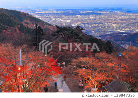 [Kanagawa Prefecture] Autumn leaves illuminated at Daisenji Temple and the view of Shonan 129947356