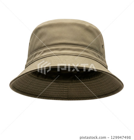 Classic khaki cotton bucket hat for fishing and hiking a casual outdoor sun protection headwear 129947498